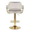 Стул барный DOBRIN CHARLY GOLD (серый велюр (MJ9-75)) 5019_Golden-LM