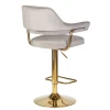 Стул барный DOBRIN CHARLY GOLD (серый велюр (MJ9-75)) 5019_Golden-LM
