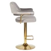 Стул барный DOBRIN CHARLY GOLD (серый велюр (MJ9-75)) 5019_Golden-LM