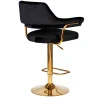 Стул барный DOBRIN CHARLY GOLD (черный велюр (MJ9-101)) 5019_Golden-LM