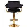 Стул барный DOBRIN CHARLY GOLD (черный велюр (MJ9-101)) 5019_Golden-LM