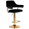 Стул барный DOBRIN CHARLY GOLD (черный велюр (MJ9-101)) 5019_Golden-LM