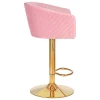 Стул барный DOBRIN DARCY GOLD (розовый велюр (1922-16)) 5025_GoldBase-LM DARCY GOLD Стул барный DOBRIN DARCY GOLD (розовый велюр (1922-16)) 5025_GoldBase-LM DARCY GOLD