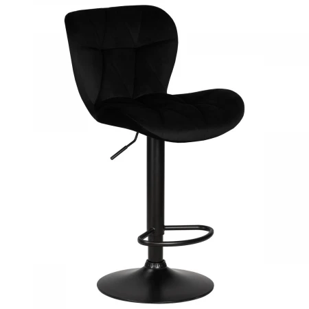 Стул барный DOBRIN BARNY BLACK (черный велюр (MJ9-101)) 5022_BlackBase-LM BARNY BLACK