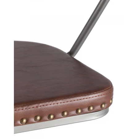 Барный стул Tolix Arms Soft серебристый регулируемый F2535L GREY 7083+PU7002