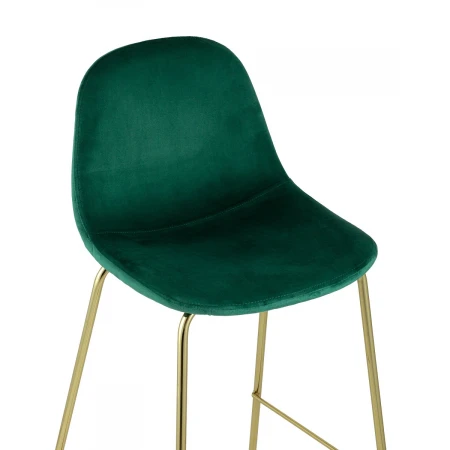 Барный стул Stool Group Валенсия велюр зеленый золотые ножки BC-91003B green HLR-56