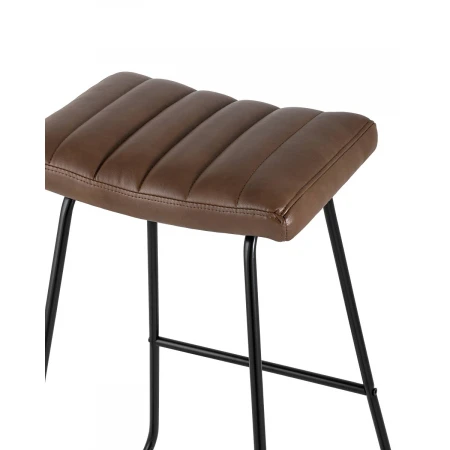 Барный стул Stool Group Ковбой экокожа коричневая SADDLEBAR BROWN
