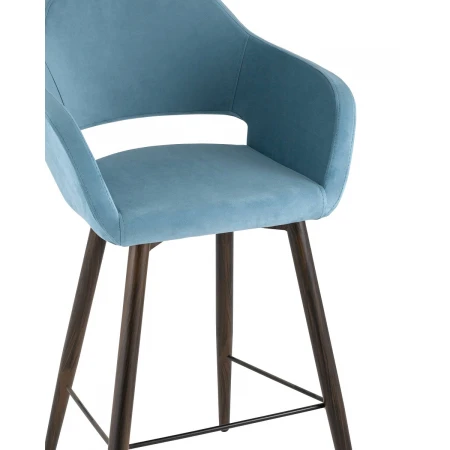 Барный стул Stool Group Саймон велюр пыльно-голубой fb-saimon-b-awd-vl-47