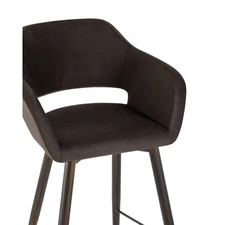 Барный стул Stool Group Саймон велюр тёмно-коричневый fb-saimon-b-awd-vl-24