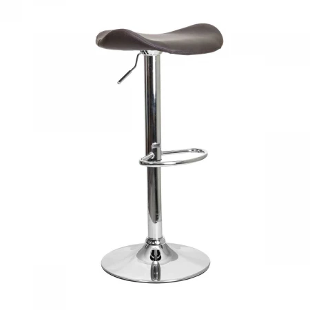 Барный стул AksHome Cuba черный, экокожа, цвет каркаса хром 62680