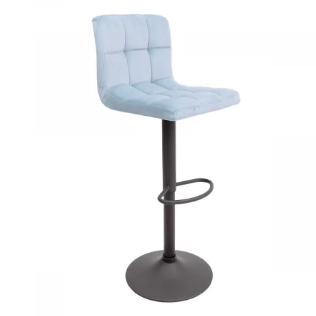 Барный стул AksHome Logos пыльный голубой, велюр 80167