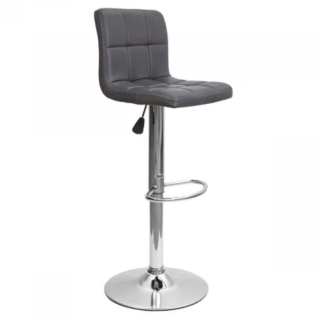 Барный стул AksHome Logos серый, экокожа 48036