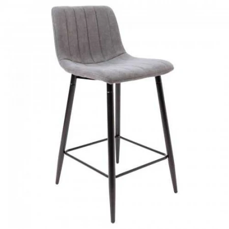 Барный стул AksHome Luka темно-серый, ткань 76013