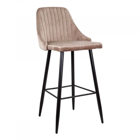 Барный стул AksHome Megan 2 бежевый, велюр 67638