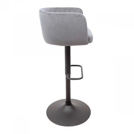 Барный стул AksHome Saba темно-серый, велюр 81478