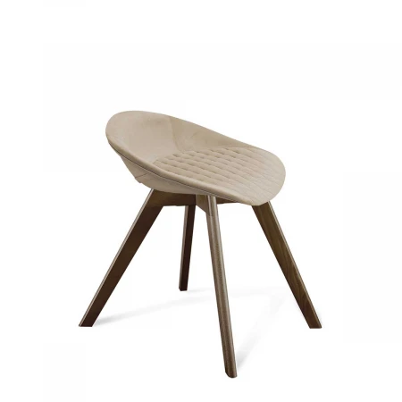 Барный стул Sheffilton SHT-ST19-SF2/S39 ванильный крем/темный орех 4379992001