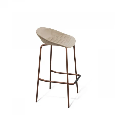 Барный стул Sheffilton SHT-ST19-SF2/S29 ванильный крем/медный металлик 4018806802