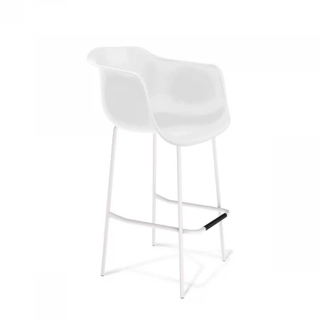 Барный стул Sheffilton SHT-ST31/S29 белый/белый муар 9309100002