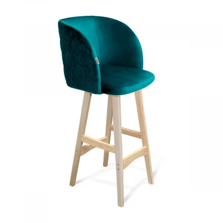 Барный стул Sheffilton SHT-ST33-1/S65 альпийский бирюзовый/прозрачный лак 9122532002