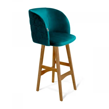 Барный стул Sheffilton SHT-ST33-1/S65 альпийский бирюзовый/светлый орех 9122532001