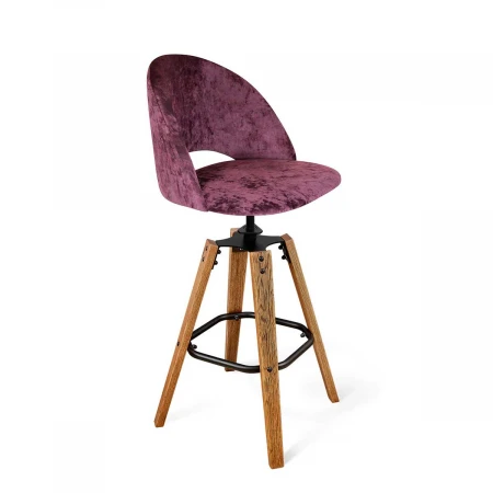 Барный стул Sheffilton SHT-ST34/S93 вишневый джем/браш.корич./чёрный муар 1724977402