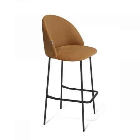 Барный стул Sheffilton SHT-ST35/S29 горчичный/черный муар 3408423303