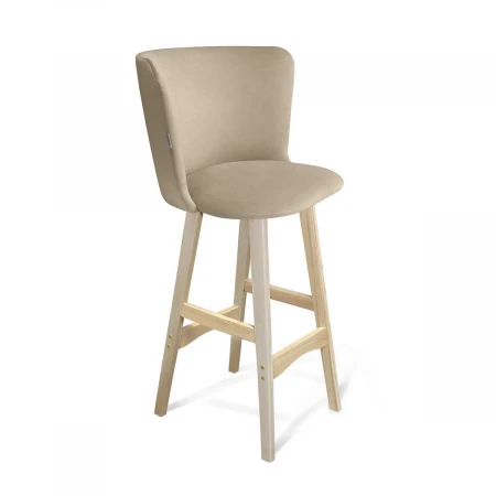 Барный стул Sheffilton SHT-ST36/S65 ванильный лак/прозрачный лак 1603855101