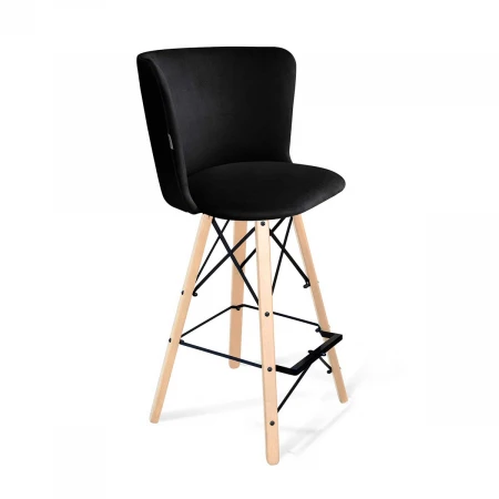 Барный стул Sheffilton SHT-ST36/S80 ночное затмение/прозрачный лак/черный 1880573302