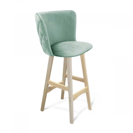 Барный стул Sheffilton SHT-ST36-3/S65 нежная мята/прозрачный лак 6895453403