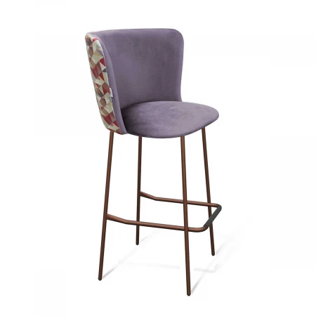 Барный стул Sheffilton SHT-ST36-4/S29 сумеречная орхидея/медный металлик 7351999901
