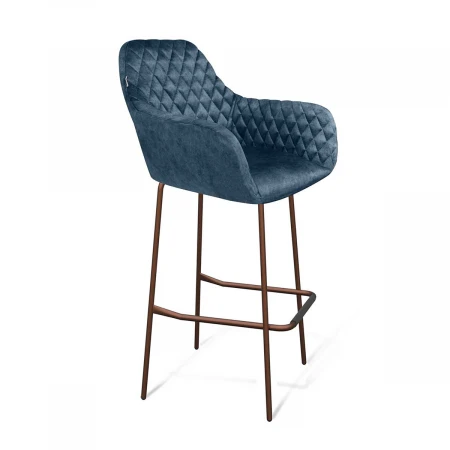 Барный стул Sheffilton SHT-ST38/S29 синий пепел/медный металлик 1967761404