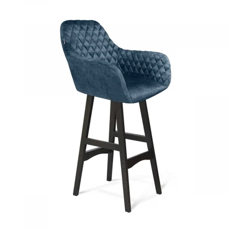 Барный стул Sheffilton SHT-ST38/S65 синий пепел/венге 6756510804