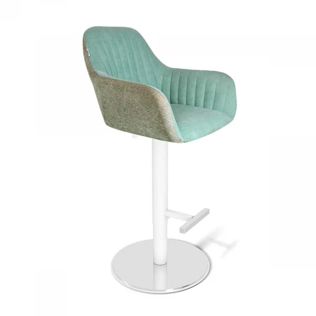 Барный стул Sheffilton SHT-ST38-3/S128 вечерняя заря/хром/белый муар 1396464701