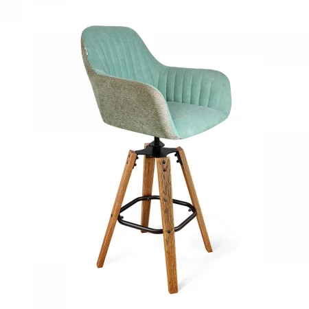 Барный стул Sheffilton SHT-ST38-3/S93 вечерняя заря/браш.коричн./черный муар 2422566901