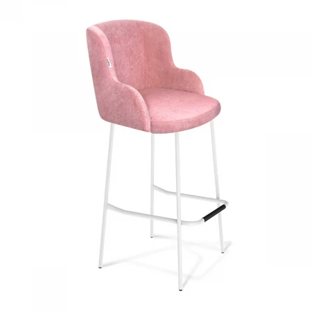 Барный стул Sheffilton SHT-ST39/S29 пыльная роза/белый муар 3623759502