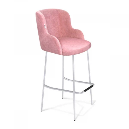 Барный стул Sheffilton SHT-ST39/S29 пыльная роза/хром лак 3623759504