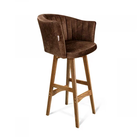 Барный стул Sheffilton SHT-ST42-1/S65 кофейный трюфель/дуб коричневый брашированный 9353915701
