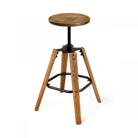 Барный стул Sheffilton SHT-ST16/S93 браш.коричневый/черный муар 4398795901