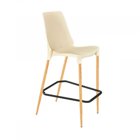 Барный стул Sheffilton SHT-ST75/S69 бежевый/светлый орех 3168088401