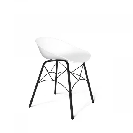 Барный стул Sheffilton SHT-ST19/S107 белый/черный муар 8896568701