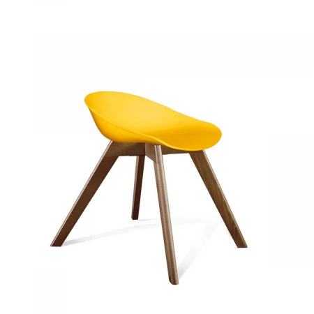 Барный стул Sheffilton SHT-ST19/S39 желтый/темный орех 9295387301