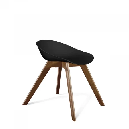 Барный стул Sheffilton SHT-ST19/S39 черный/темный орех 9295387302