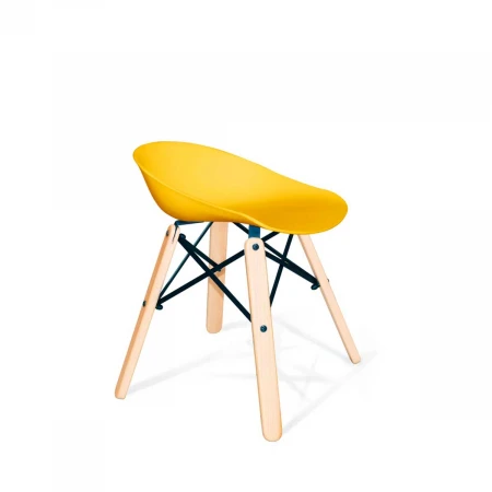 Барный стул Sheffilton SHT-ST19/S70 желтый/черный/прозрачный лак 6811012001