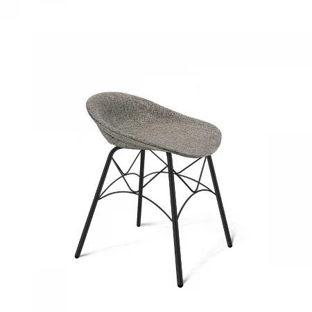 Барный стул Sheffilton SHT-ST19-SF1/S107 коричневый сахар/черный муар 3395031001