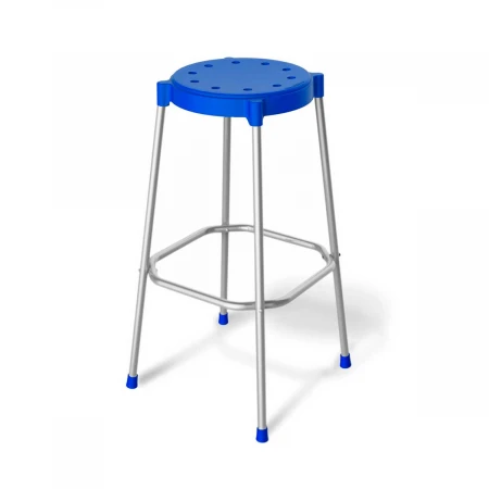 Барный стул Sheffilton SHT-S48 синий/хром лак 0434769709