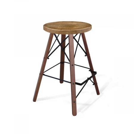 Барный стул Sheffilton SHT-ST16/S80 деревянный дуб брашированный/темный орех 8998483902