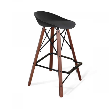 Барный стул Sheffilton SHT-ST19/S80 черный/темный орех 4214700301