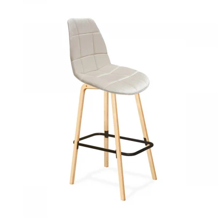 Барный стул Sheffilton SHT-ST29-C/S94 жемчужный/прозрачный лак/черный 1987378901