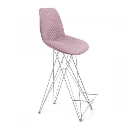 Барный стул Sheffilton SHT-ST29-C22/S66 розовый зефир/хром лак 5979917001