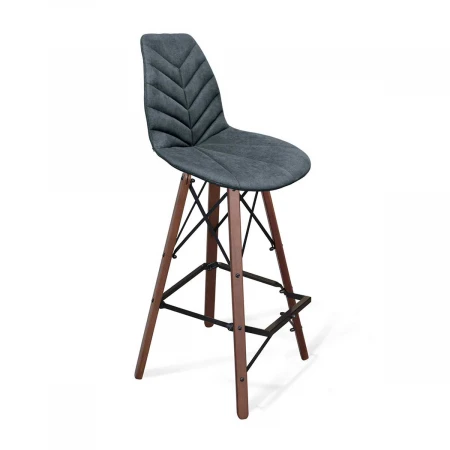 Барный стул Sheffilton SHT-ST29-C4/S80 графит/темный орех 1053709901